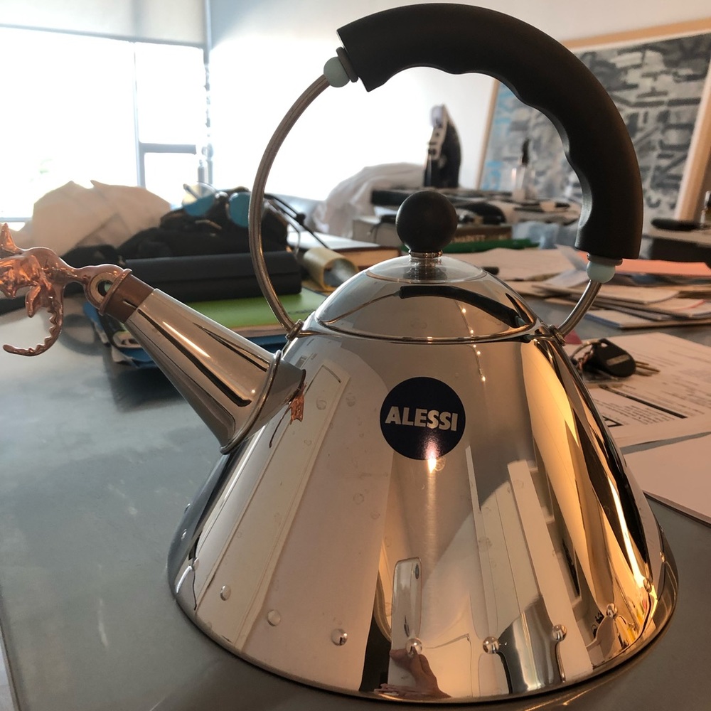 Alessi stove kettle by Michael Graves.